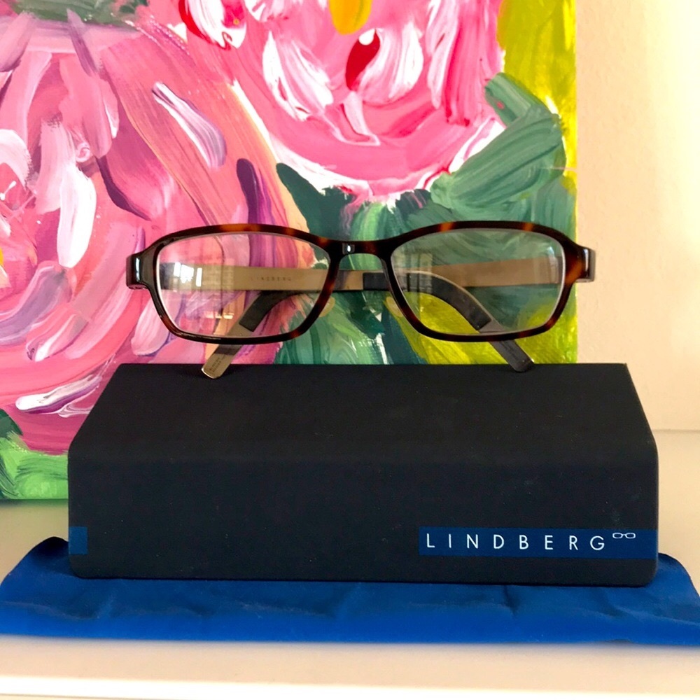 Lindberg Acetanium Optics frames, in original box, new condition, brown/purple